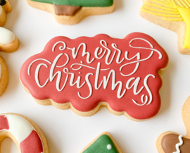Merry Christmas cutter & stencil set