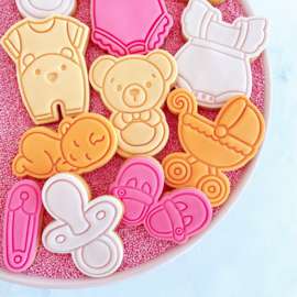speld cookie stempel & cookie cutter 2 delig