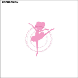 Ballet cookie stencil