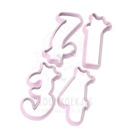 Cijfers met kroon cookie cutter