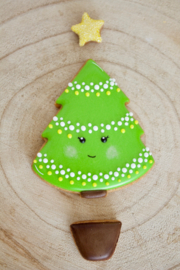 Kerstboom puzzel cookie cutter set