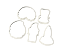 Make -up set 5 delig cookie cutters