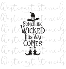 Something wicked cookie stencil