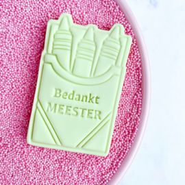 potloden stempel & cookie cutter - 2 delig