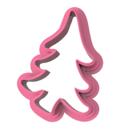 Kerstboom schuin cookie cutter