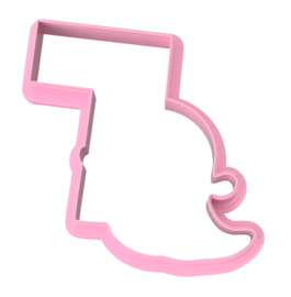 spookje met bord cookie cutter 8 cm