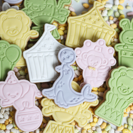 Zeehond stempel  & cookie cutter - 2 delig