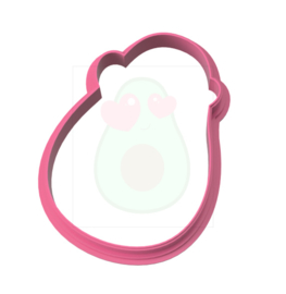 Avocado valentine cookie cutter & hulp stencil