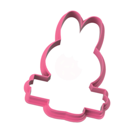 Konijntje met bord  cookie cutter
