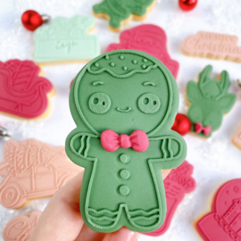 Kerst-  ginger cookie out boss & cookie cutter -  2 delig