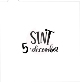 5 December - sint -  cookie stencil