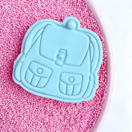 Boekentas stempel & cookie cutter - 2 delig