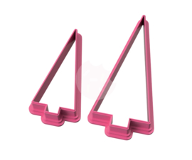 Kerstboom driehoek smal cookie cutter