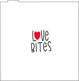 Love bites cookie stencil