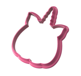 Unicorn pompoen cookie cutter