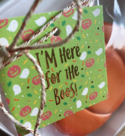 I'm here for the BOOs !  5,5 by 5,5 cm - rose gold folie -