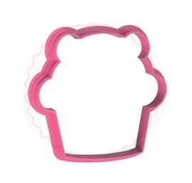 Panda cupcake cookie cutter 7,5 cm