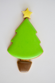 Kerstboom puzzel cookie cutter set