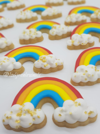 Regenboog wolk  cookie cutter