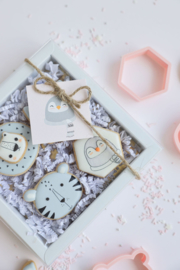 KD Collectie diertjes cookie cutters incl. 5 bijpassende kaartjes