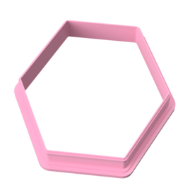 zeshoek 7x7 cm cookie cutter - koekdesign