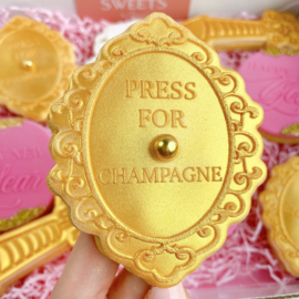 Nieuwjaar - Press for Champagne  & cookie cutter - 2 delig