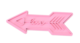 Love pijl stempel & cookie cutter (2 delig)