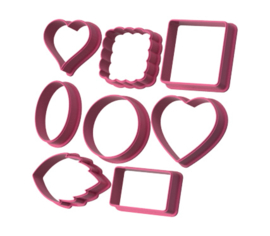 Bonbon set 8 delig mini cutters cookie cutters