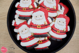 Kerstman staand cookie cutter & PYO stencil