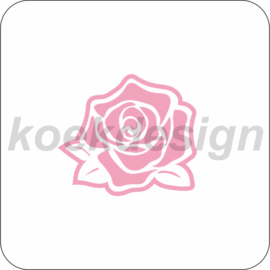 rose # cookie cutter & stencil