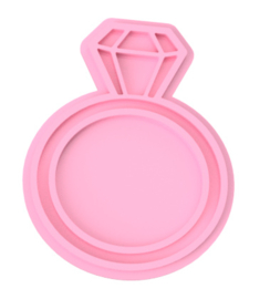 Trouwring stempel & cookie cutter 2 delig