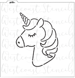 Unicorn  PYO cookie stencil