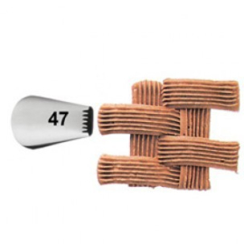 Wilton Decorating Tip #047 Basketweave Carded