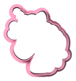 Unicorn Yuki cookie cutter