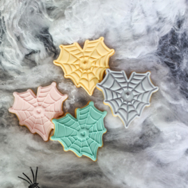 Hart web stempel & cookie cutter - 2 delig