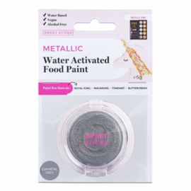 WATER ACTIVATED EDIBLE ART PAINT: GUN METAL GREY