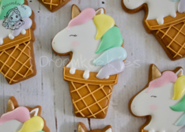 Unicorn ijsje cookie cutter