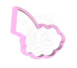 Regenboog wolk cookie cutter