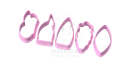 Sinterklaas set doosje  5  delig cookie cutters