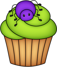 cupcake met spin  cookie cutter (voorbeeld incl.)