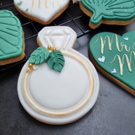 Trouwring stempel & cookie cutter 2 delig