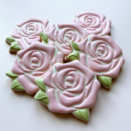 rose # cookie cutter & stencil