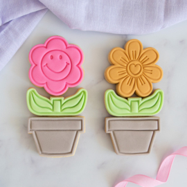 Bloemen set stempels & cookie cutters - 6 delig
