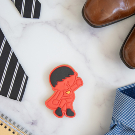 Super papa stempel  & cookie cutter - 2 delig