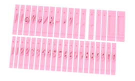 Alfabet WRITTEN  "COMPLEET" met stempel houder -