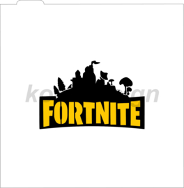 Fortnite cookie stencil - 2 delig