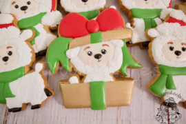 Present christmas Llama cookie cutter