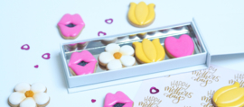 Moederdag mini 5,2 cm cookie cutters 4 - delig