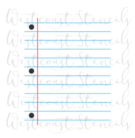 Schrift (2 delig) cookie stencil