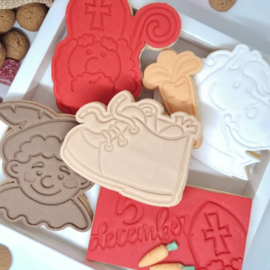 schoen cookie stempel & cookie cutter - 2 delig